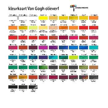 Gratis Talens Van Gogh Olieverf kleurenkaart