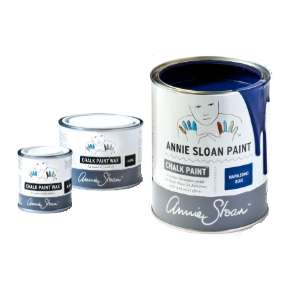 Annie Sloan Napoleonic Blue Pakket 1, 500ML Black Wax, 120ML White Wax