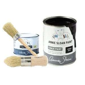 Annie Sloan Athenian Black Compleet Pakket, White Wax 500 ml