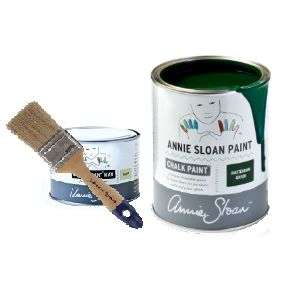 Annie Sloan Amsterdam Green Start Pakket, White Wax 500 ml