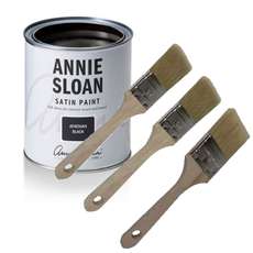 Annie Sloan Satin Paint Athenian Black start pakket