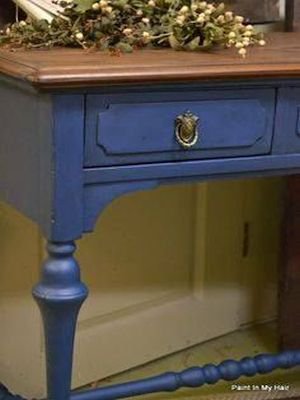 Annie Sloan Chalk Paint Napoleonic Blue voorbeeld