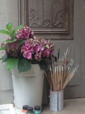 Bloempotten verven met Chalk Paint van Annie Sloan